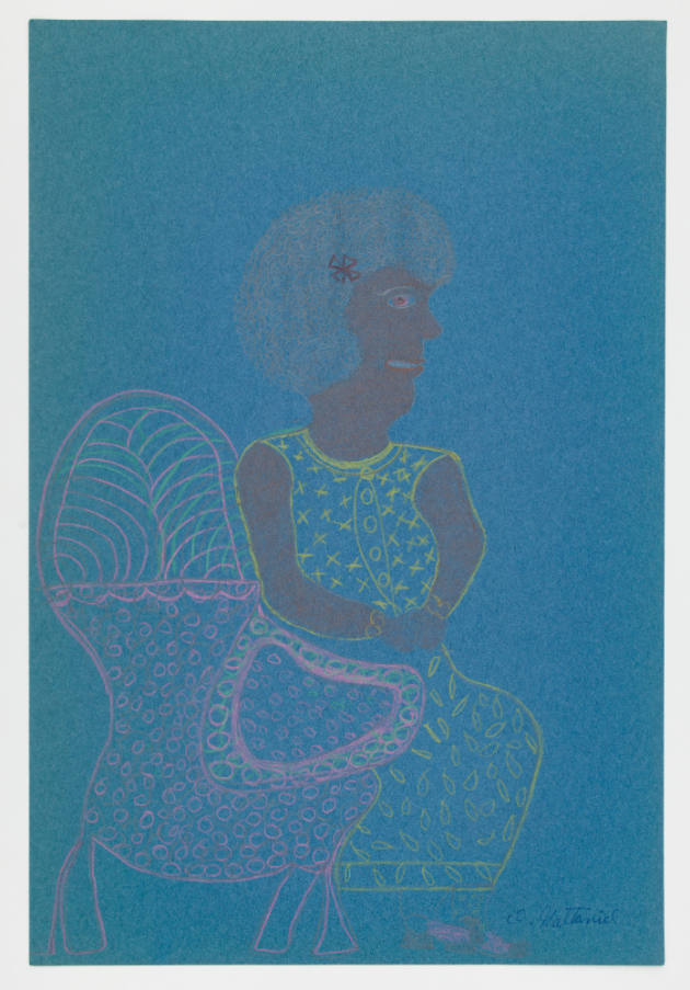 Inez Nathaniel Walker, (1911–1990), “Untitled,” New York, c. 1973–1974, Pencil, colored pencil,…