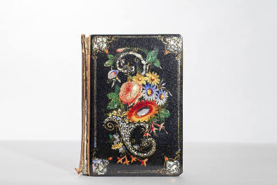 Artist unidentified, “Book with cover decoration”, Eastern United States, 19th Century, Mother-…