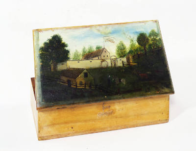 Artist unidentified, “Painter's Box”, Eastern United States, 19th Century, Paint on wood, 8 x 1…
