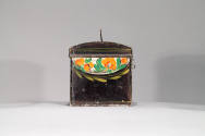 Artist unidentified, “Trunk”, Eastern United States, 19th Century, Paint on tinplate, 6 3/8 x 9…