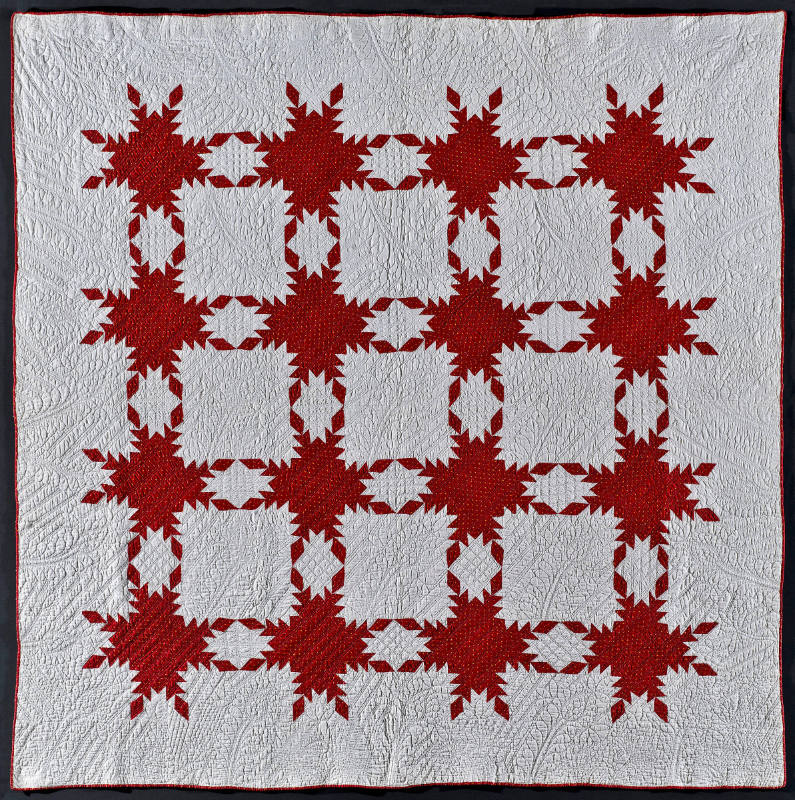 Feathered Touching Stars Quilt
Artist unidentified
Photographed by Gavin Ashworth