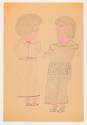 Inez Nathaniel Walker, (1911–1990), “Untitled (double-sided),” New York, 1973, Pencil, crayon, …