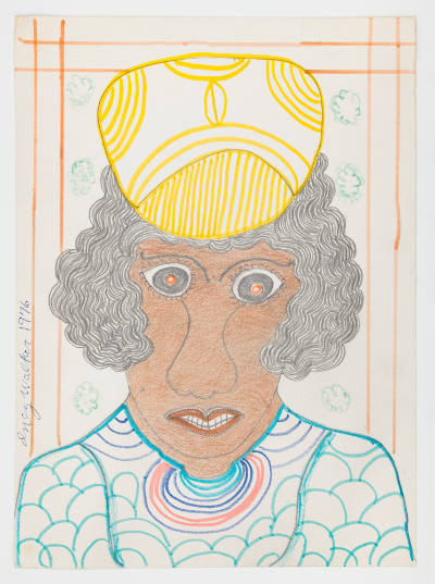 Inez Nathaniel Walker, (1911–1990), “Untitled,” New York, 1976, Pencil, colored pencil, crayon,…