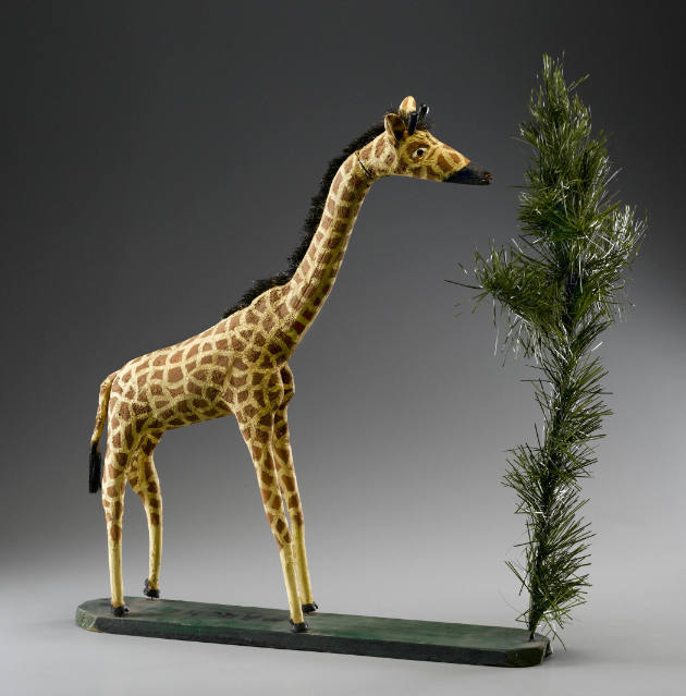 Felipe Benito Archuleta, (1910–1991), “Giraffe”, Tesuque, New Mexico, n.d., Paint on wood, 26 ×…
