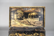 Artist unidentified, “Steamboat Veto Box,” Possibly New York, United States, c. 1832, Paint, go…