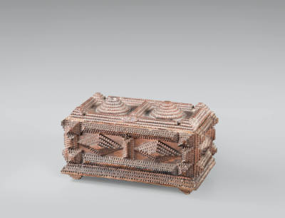 Artist unidentified, “Tramp Art Box”, New York State, 1880–1920, Wood, 6 1/2 x 11 x 6 1/2 in., …