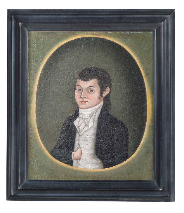 Artist unidentified, possibly The Gloucester Limner, “Israel Forster”, United States, 1784–1795…