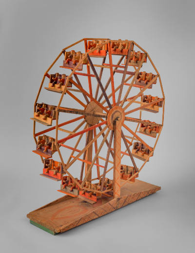 Artist unidentified, “Ferris Wheel,” United States, Early 20th century, Paint on wood and metal…