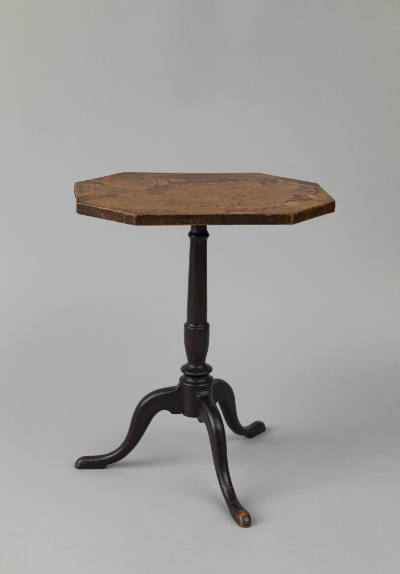 Artist unidentified, “Table with Marbleized Top,” United States, 1800–1830, Paint on wood, 24 1…