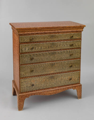 Artist unidentified, “Chest of Drawers,” New England, 1830, Paint on wood, brass hardware, 44 ×…