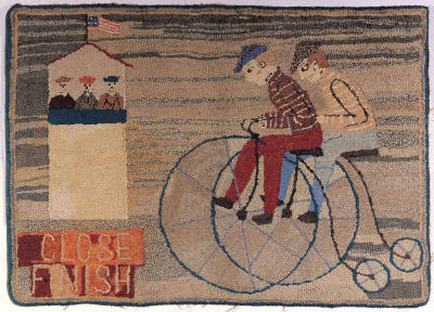 Close Finish Hooked Rug
Artist unidentified
Photo by Gavin Ashworth