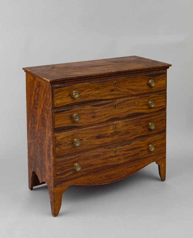 Artist unidentified, “Chest of Drawers,” Southern New Jersey or Pennsylvania, 1815–1835 Paint o…