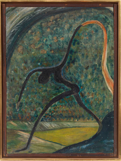Jon Serl, (1894–1993), “Debut,” San Juan Capistrano, California, n.d., Oil on board, 24 × 18 in…