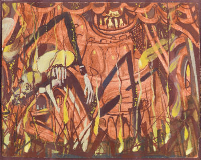 Eugen Gabritschevsky, (1893–1979), “Untitled,” Haar, Germany, n.d., Gouache on paper, 5 3/4 × 7…
