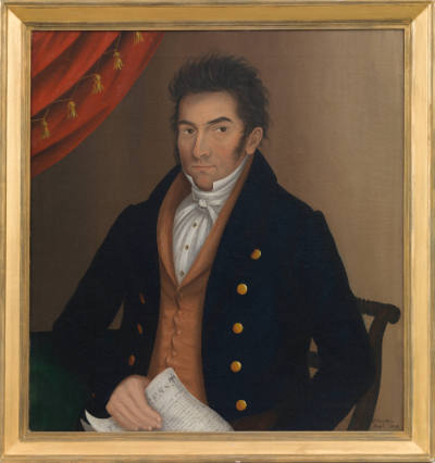 John Bradley (active 1832–1845), “Asher Androvette,” Staten Island, New York, 1832, Oil on canv…