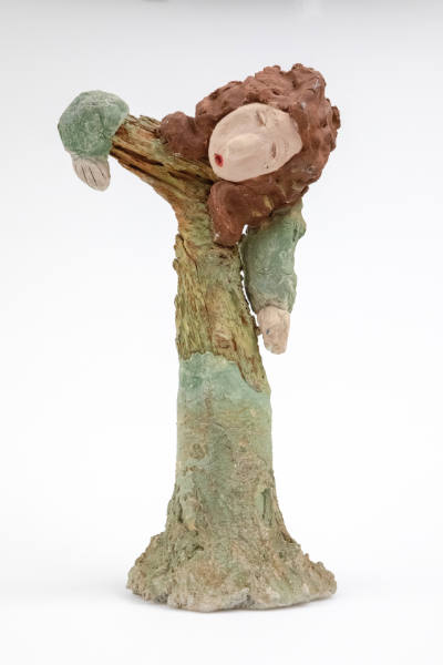 Annie Hooper, 1897–1986, “untitled, figure,” Buxton, North Carolina, n.d., Driftwood, cement, p…