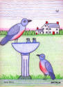 John "Jack" Savitsky, (1910–1991), “Bue Birds”, Lansford, Carbon County, Pennsylvania, 1989, Ma…