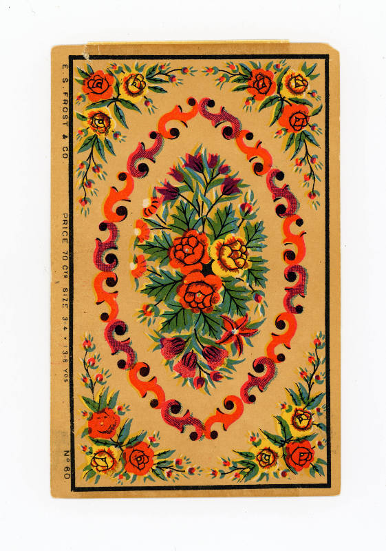 E S Frost & Co., “Ten patterns for hooked rugs”, United States, 1874 - 1884, Cromolithograph, 3…