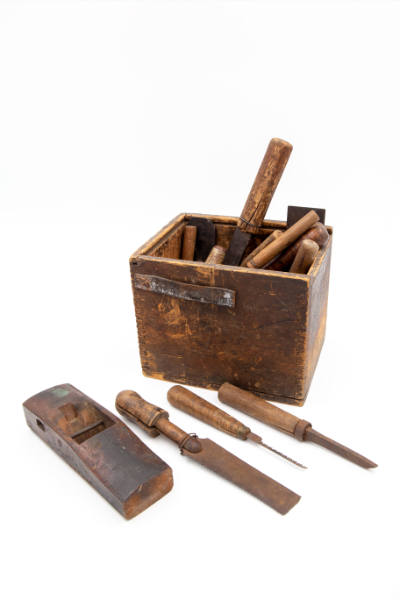 Owned by John Scholl, (1827–1916), “Box of Tools”, Germania, Pennsylvania, c. 1900, Iron and wo…