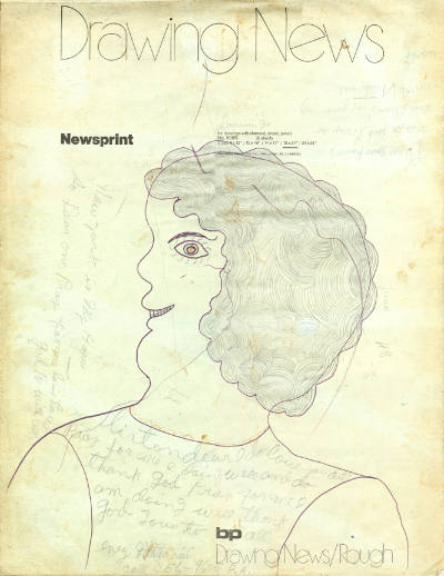 Inez Nathaniel Walker, (1911–1990), “Newsprint Drawing Pad”, New York, 1975, Pencil, colored pe…