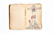 James E. Conway, “Tattoo Design Book”, United States, c. 1895, Ink on paper in oiled buckram bi…