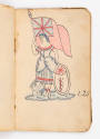 James E. Conway, “Tattoo Design Book”, United States, c. 1895, Ink on paper in oiled buckram bi…