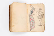 James E. Conway, “Tattoo Design Book”, United States, c. 1895, Ink on paper in oiled buckram bi…