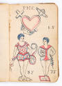 James E. Conway, “Tattoo Design Book”, United States, c. 1895, Ink on paper in oiled buckram bi…