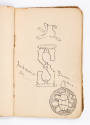 James E. Conway, “Tattoo Design Book”, United States, c. 1895, Ink on paper in oiled buckram bi…