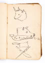 James E. Conway, “Tattoo Design Book”, United States, c. 1895, Ink on paper in oiled buckram bi…