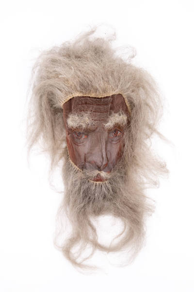 Artist unidentified, “Odd Fellow Mask”, United States, n.d (early 20th century), Paint, fabric …