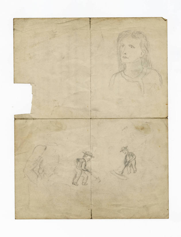 John Kane, (1860–1934), “Untitled (double-sided)”, Pittsburgh, Pennsylvania, n.d., Pencil on he…