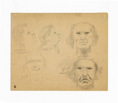 John Kane, (1860–1934), “Untitled”, Pittsburgh, Pennsylvania, n.d., Pencil on cream wove paper,…