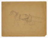 John Kane, (1860–1934), “Three studies of Horse Carts”, Pittsburgh, Pennsylvania, n.d., a: penc…