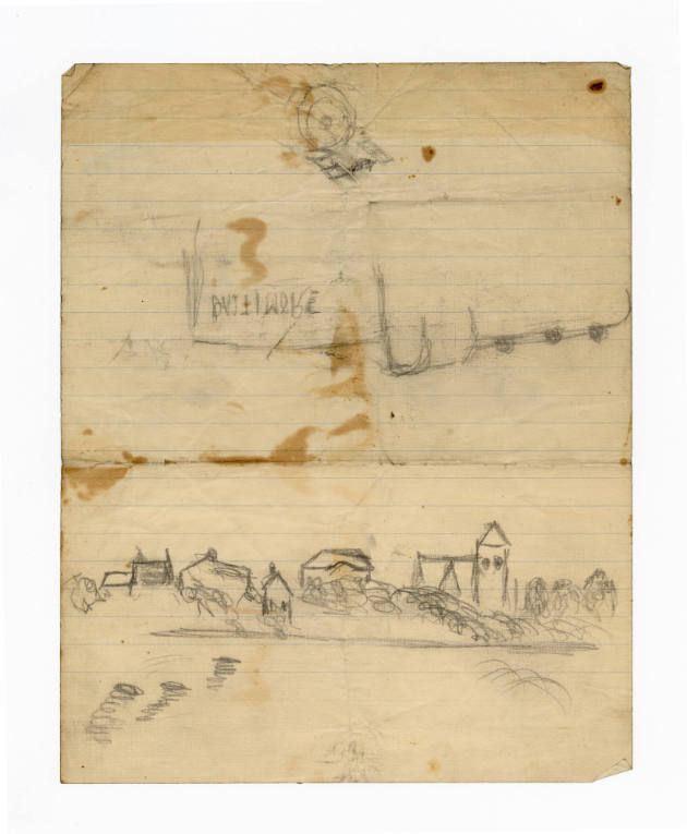 John Kane, (1860–1934), “Untitled (double-sided)”, Pittsburgh, Pennsylvania, n.d., Pencil on li…