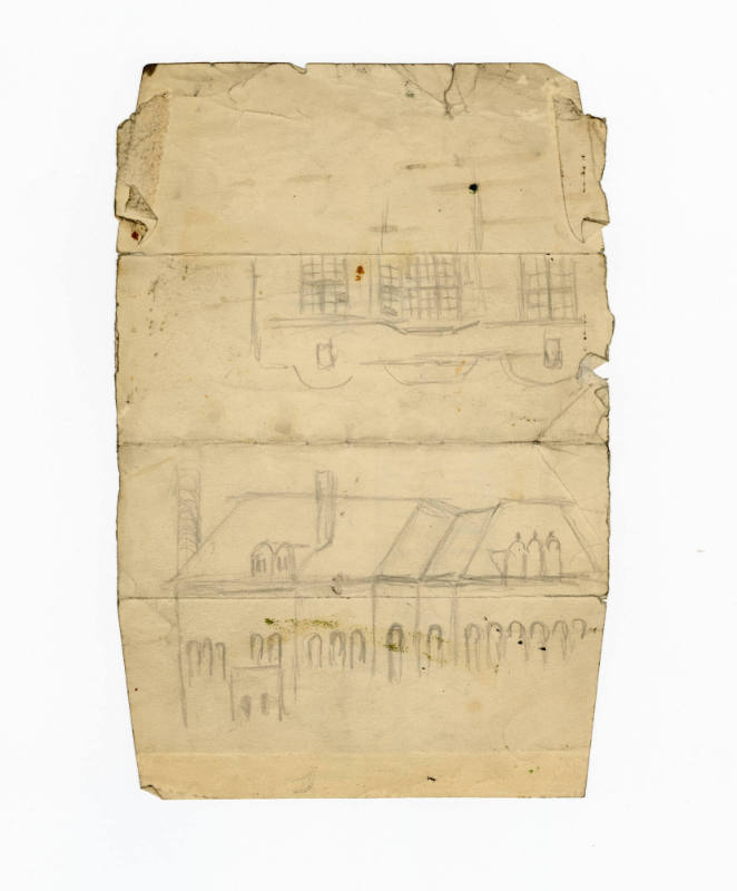 John Kane, (1860–1934), “Untitled (double-sided)”, Pittsburgh, Pennsylvania, n.d., Pencil on cr…