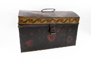 Butler Shop, (act. 1824–c. 1855), “Trunk”, Greenville, New York, c. 1830, Paint on tin, 10 5/8 …