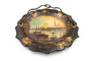 Artist unidentified, “Tray”, London, England, Late eighteenth–early nineteenth century, Paint o…