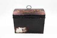 Artist unidentified, “Trunk”, Eastern United States, Early 19th century, Paint on asphaltum on …