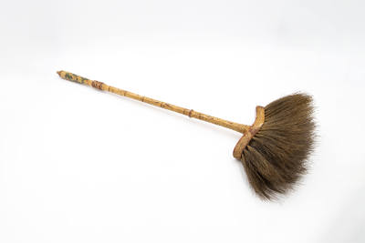 Artist unidentified, “Hearth Brush”, Possibly England, Probably late 19th century, Wood with go…