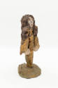 Annie Hooper, “Untitled, figure”, Buxton, North Carolina, n.d., Driftwood, cement, paint, shell…