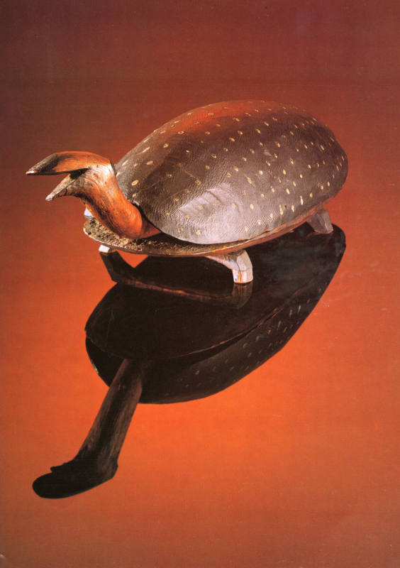 Artist unidentified, “Turtle,” United States, Late nineteenth century, Paint on wood, 7 1/4 × 2…