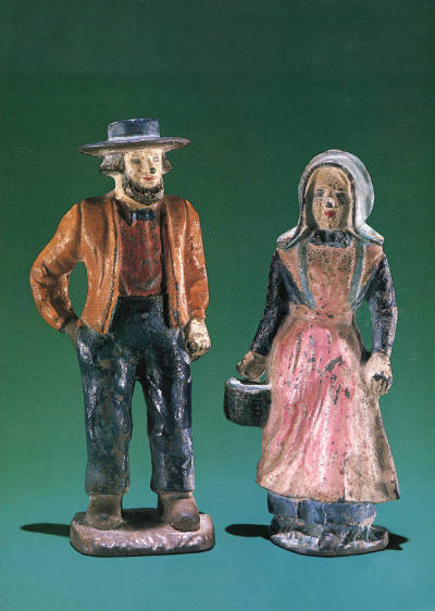 Probably WIlton Products, Inc., “Door Stops in the Form of Amish Couple”, Lancaster or Wrightsv…