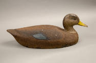 Harold Thengs, “Black Duck,” Long Island, New York, 1935 - 1943, Paint on crushed cork and wood…