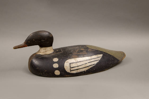 Everett Sinnett, “Merganser Drake,” Bailey Island, Maine, Early twentieth century, Paint on woo…