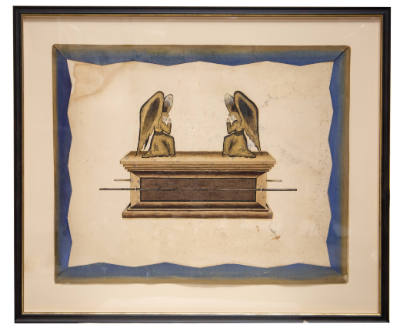 Artist unidentified, “Ark of the Covenant,” United States, 1890–1925, Paint on cardboard, 23 × …