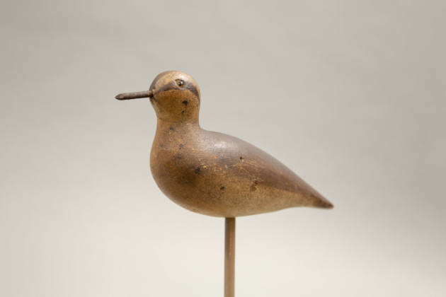 Mason Decoy Factory, (act. 1896–1924), “Plover”, United States, 1900, Paint on wood, 4 1/2 × 10…