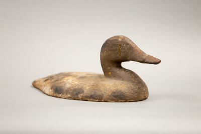 Artist unidentified, “Canvasback”, United States, 1880–1900, Cast iron, 5 × 6 3/4 × 14 in., Col…
