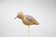 Artist unidentified, “Sandpiper”, Long Island, New York, n.d., Paint on cork, 6 × 3 1/4 × 1 3/4…