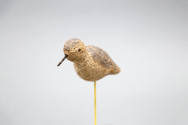 Artist unidentified, “Sandpiper”, Long Island, New York, n.d., Paint on cork, 6 × 3 1/4 × 1 3/4…